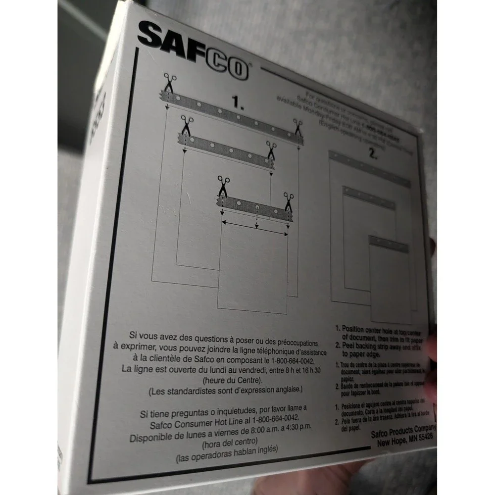 Safco MasterFile 2 Polyester Strips (2 1/2